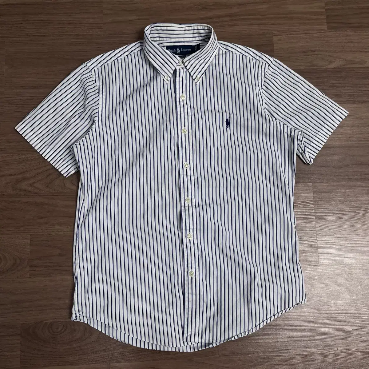 美品　ラルフローレン　POLO ストライプ半袖シャツ POLO RALPH LAUREN ラルフローレン ストライプ 半袖 シャツ